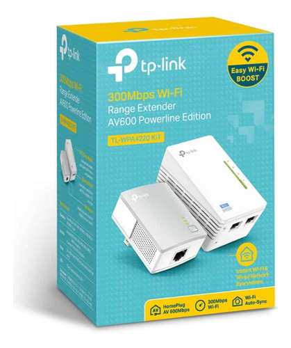 Kit Extensor Powerline Wifi Av600 A 300 Mbps- Mihaba