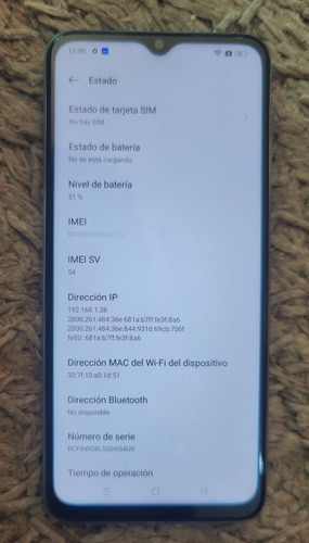 Celular Oppo A17, De 64 Gb De Memoria Y 4+4 Gb En Ram, Libre Para Cualquier Compañía, Todo Funciona Bien, Muy Buena Estética Azul Acero (Usado)