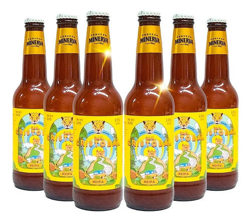 Six Pack Cerveza Artesanal Minerva San Cristobal 355mlc/u