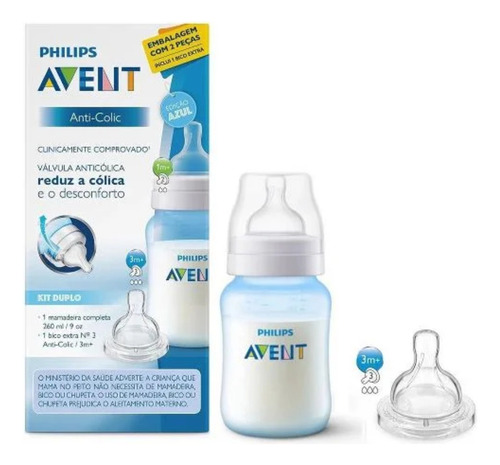 Set De Biberón Y Tetina Avent Philips Anti-colic Scd809/28