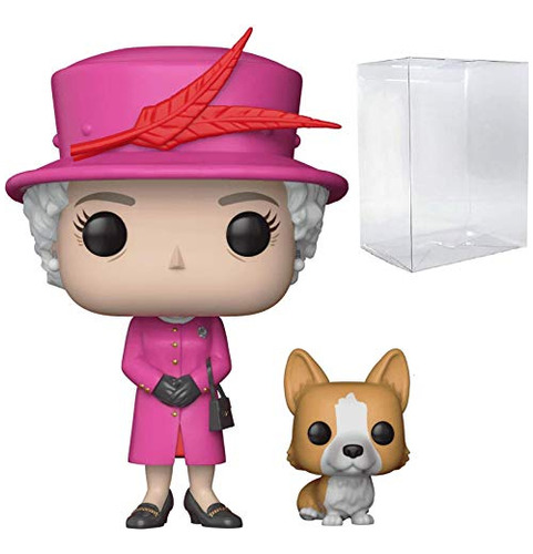 Pop La Familia Real - Queen Elizabeth Ii Con Corgi Jk18j