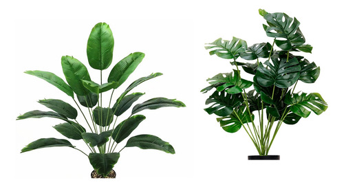 2 Peças De Plantas Artificiais, Jardim, Decoração De Casa, F