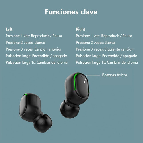Audifonos Bluetooth Veeela E7s Inalámbricos Manos Libres