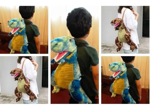 Mochila Dinosaurio Para Niños Niñas Originales Como Peluche | Cuotas sin  interés