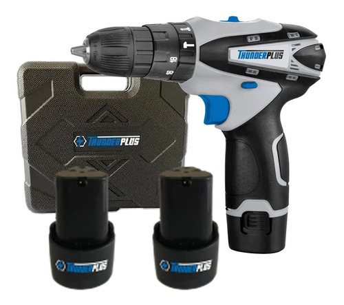 Imagen 3 de 6 de Taladro Perutor 12v 2 Baterias Maletin Thunderplus Tl01208