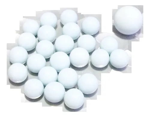 24 Canicas 1,6 Cts + Un Bolón 25 Mm Diámetro Bolitas Blancas