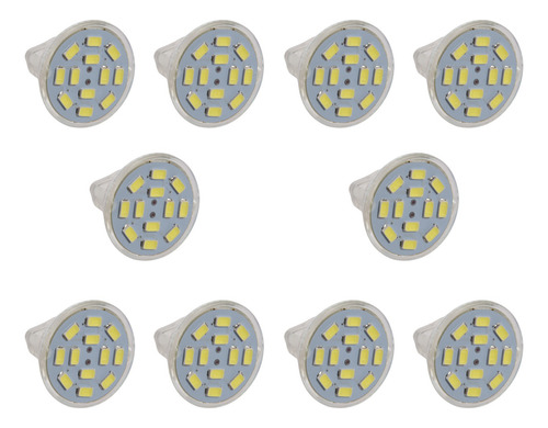 Foco Led Gu4 (mr11) De 6 W, 12 Smd 5730, 570 Lm, 12 V