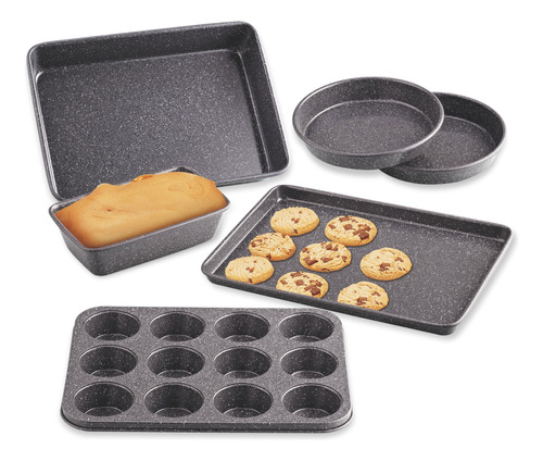 Cook N Home Juego 6 Pieza Utensilio Antiadherente Para Pan