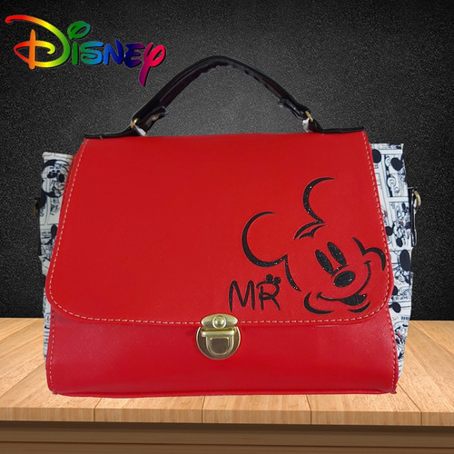Imagen 5 de 8 de Bonita Bolsa De Mano Para Dama Con Imagen De Mickey Mouse