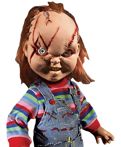 Chucky Scarred Mega Scale Mezco Child's Play Habla Frases