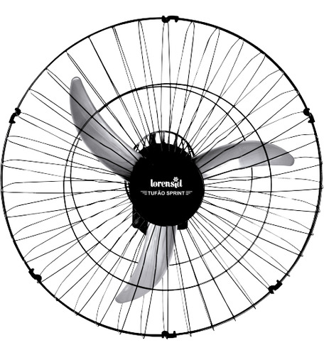 Ventilador Parede Loren-sid Tufão Sprint 60 M3 3 Pás 155w Diâmetro 60 cm Material das pás Plástico 110V/220V