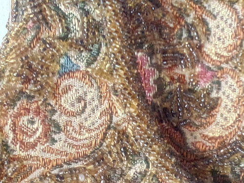 Imagen 2 de 5 de Cartera De Fiesta Con Canutillo Y Brocado.