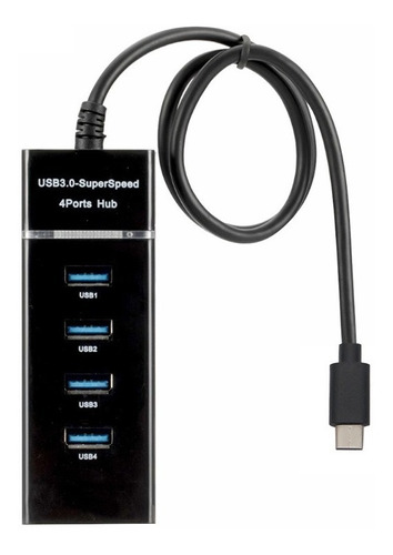 Hub Extension Tipo C  A 4 Puertos Usb 3.0 De Alta Calidad