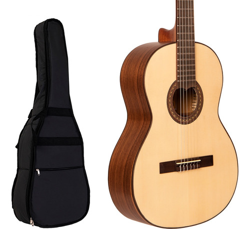 Guitarra Criolla Concierto Gracia S200 Tapa Maciza + Funda