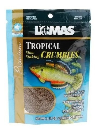 Lomas Tropical Mini Pellets Alimento Para Peces Tropicales 90 G.  Nutricion Y Alimentacion Premium