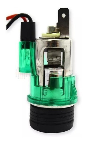 Imagen 4 de 7 de Encendedor 12v Tipo Europeo Macho Hembra Embutir Con Luz