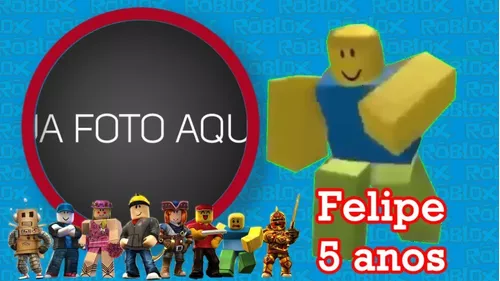 Convite Animado Festa Roblox