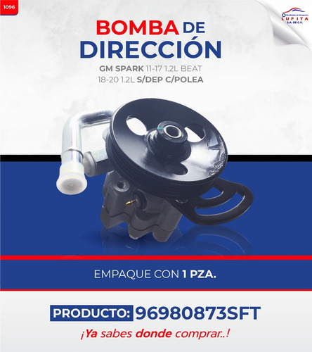 Bomba Direccion Spark I 11-17 1.2l Beat 18-20 1.2l S/dep C/p