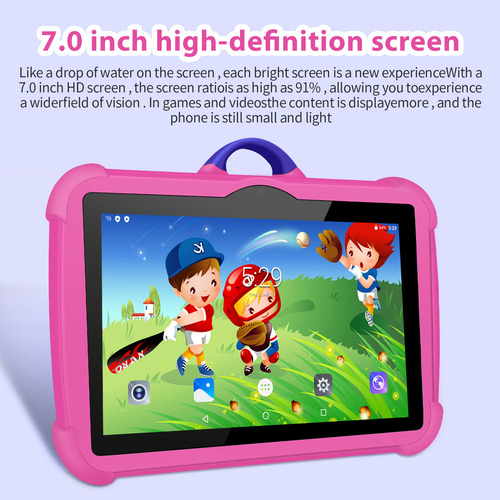 Tableta Infantil De 7 Pulgadas, Cuatro Núcleos, 4 Gb De Ram,