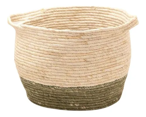 Cesta de fibra natural Medium Mart con asa | Sala de estar | Fregadero