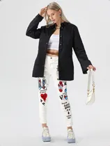 Comprar  Jean Dama Grafitti Estampado Elastizado