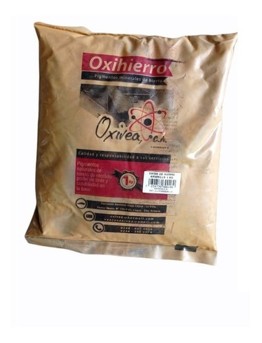 Oxido De Hierro Amarillo Empaque 1kg Pigmento Pisos Oxivea