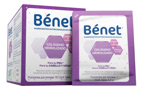 Colageno Hidrolizado Con Biotina X 18 Uni - g a $20