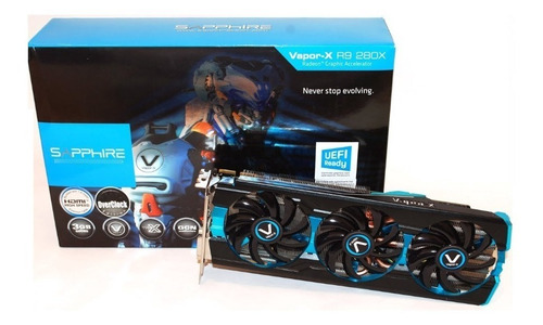 Placa De Vídeo Amd Sapphire R9 280x 3gb Vapor X Trix 384bits