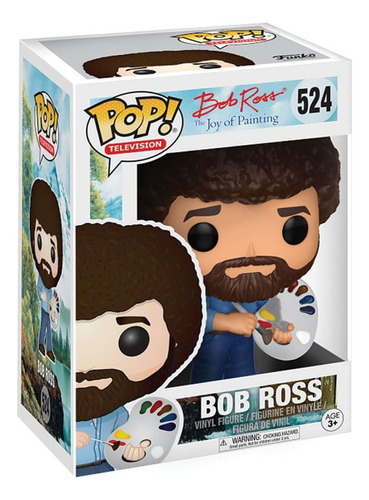 Funko Pop! Tv: Bob Ross The Joy Of Painting - Bob Ross #524