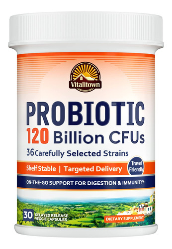 Vitalitown Probióticos 120 Mil Millones De Ufc | 36 Cepas +