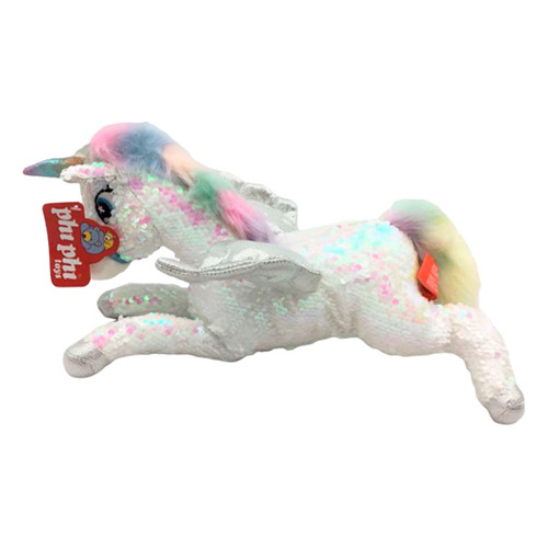 Peluche Unicornio Con Lentejuelas 55cm Universo Binario