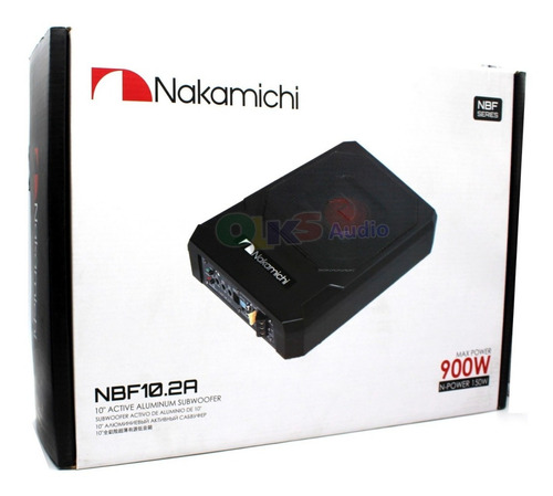 Subwoofer Amplificado De 10'' 150w Rms Nakamichi Nbf10.2a Color Negro