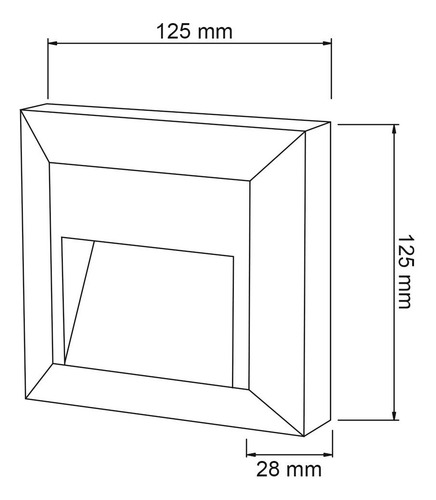 Imagen 4 de 7 de Lámpara Para Muro Exterior Blanco, 1 W, Luz Neutra
