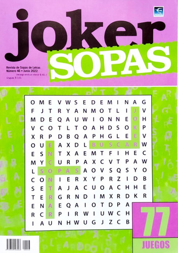 Sopas De Letras Joker N° 46 - 77 Juegos