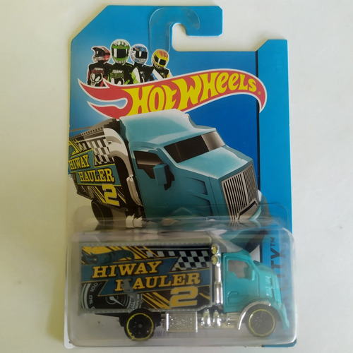 Hot Wheels Hiway Hauler 2 Azul Hauler Celeste Trailer 6/250