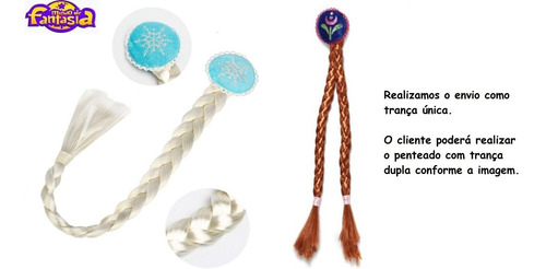 Imagem 6 de 10 de Kit Anna 2 Frozen Acessórios Coroa, Trança, Varinha, Luvas