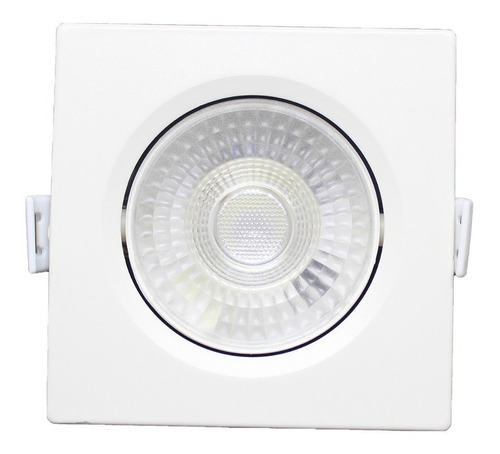 Spot Super Led Quadrado Embutir Dicroica Sanca 3w Branco