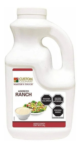Aderezo Ranch Custom Culinary Zafran 3.4 Kilos