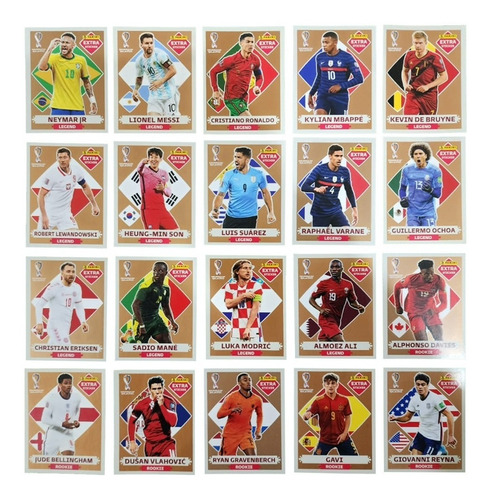 Figurinhas Da Copa 2022 Todas 80 Legend Extra Sticker Raro Panini Personagem Copa Do Mundo 2022 - FIFA WORLD CUP QATAR 2022
