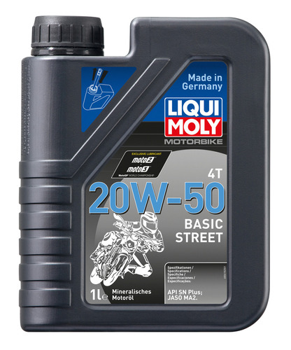 Aceite Liqui Moly 20w - 50 Motorbike Basic Street 4t