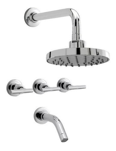 Griferia Ducha Adra Plus Lever Peirano Cierre Ceramico Flor