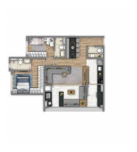 Imagem 14 de 15 de Apartamento Para Venda Em São Paulo, Vila Primavera, 2 Dormitórios, 1 Suíte, 1 Banheiro, 1 Vaga - Sp109_2-1245358