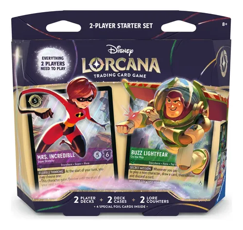 Disney Lorcana Wilds Unknown 2箱セット Starter Set Disney Lorcana Wilds Unknown 2jogadores 2x60