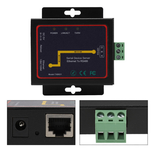 Servidor De Serie Única Rj45 A Rs485 Con Potentes Chips