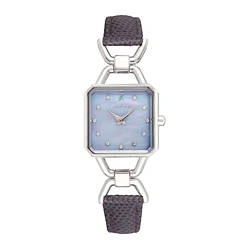 Reloj Cuadrado De Mujer Con Cristales, 3atm