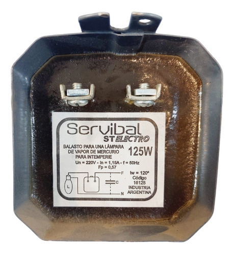 Balasto P/lampara Vapor De Mercurio 125w Intemperie