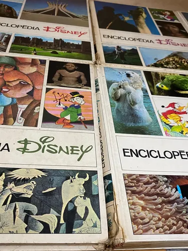 Livro Enciclopédia Disney Abril Cultural Antiga Usada 1974