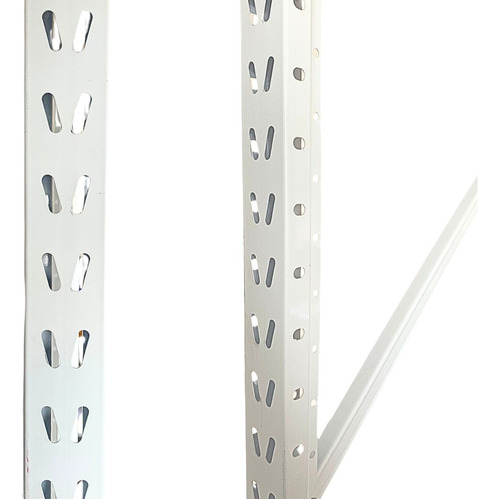 Mini Porta Pallet Branco 4 Níveis 1,80x2m Plano Em Aço