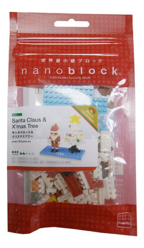 Papá Noel Y Árbol De Navidad - Nanoblock De Construcción