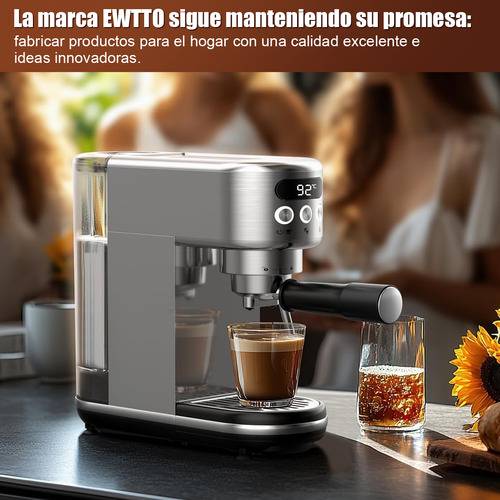 Cafetera Espresso 20 Bar Cafetera Semi Automatic 1350w